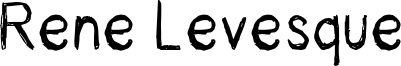 Rene Levesque Font