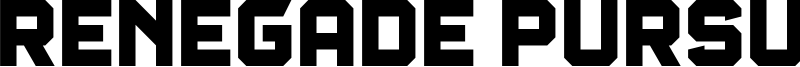 Renegade Pursuit Font