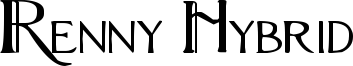 Renny Hybrid Font