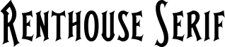 Renthouse Serif Font