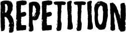 Repetition Font