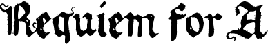 Requiem for A Font