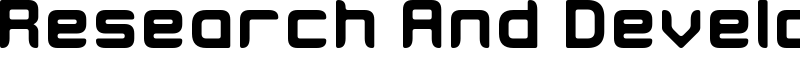 Research And Development Font