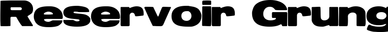 Reservoir Grunge Font