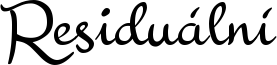 Residuální Font