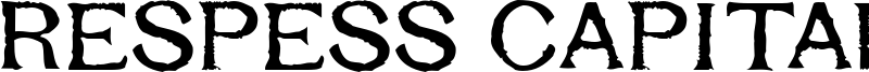 Respess Capitals Font