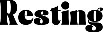 Resting Font