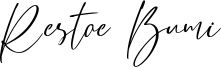 Restoe Bumi Font