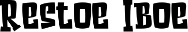 Restoe Iboe Font