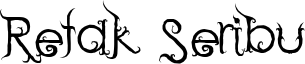 Retak Seribu Font