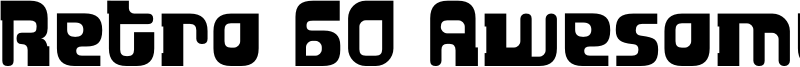 Retro 60 Awesome Font