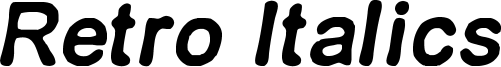 Retro Italics Font