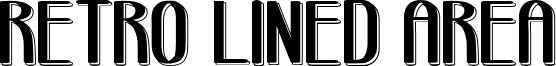 Retro Lined Area Font