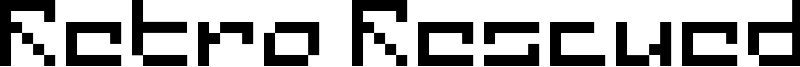 Retro Rescued Font