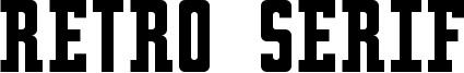 Retro serif Font