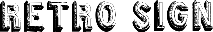 Retro sign Font