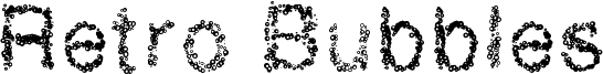 Retro Bubbles Font