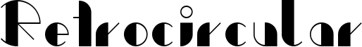 Retrocircular Font