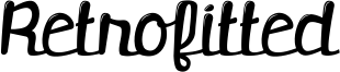 Retrofitted Font