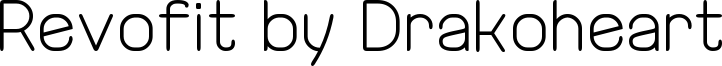 Revofit by Drakoheart Font