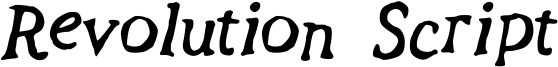 Revolution Script Font