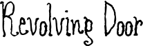 Revolving Door Font