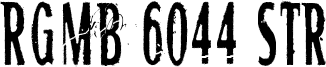 RGMB 6044 Str Font