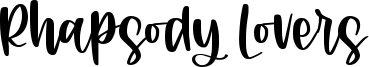 Rhapsody Lovers Font