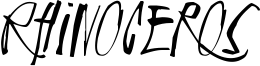 Rhinoceros Font