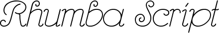 Rhumba Script Font