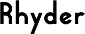 Rhyder.otf