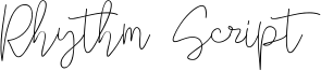 Rhythm Script Font