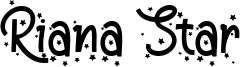 Riana Star Font