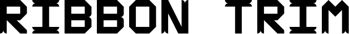 Ribbon Trim Font