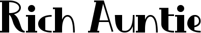 Rich Auntie Font