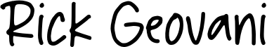 Rick Geovani Font
