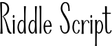 Riddle-Upright.otf