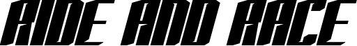 Ride And Race Font
