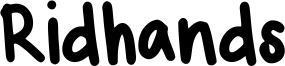 Ridhands Font
