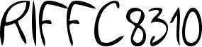 RIFFC8310 Font