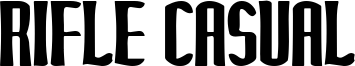 Rifle Casual Font