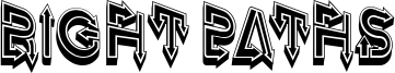 Right Paths Font