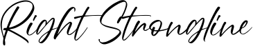 Right Strongline Font