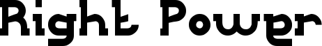 Right Power Font