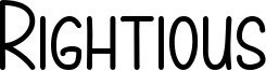 Rightious Font
