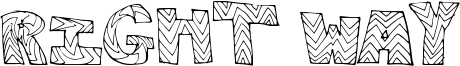 Right Way Font