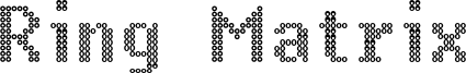 Ring Matrix Font