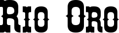 Rio Oro Font