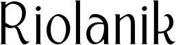 Riolanik Font