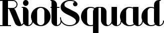 RiotSquad Font